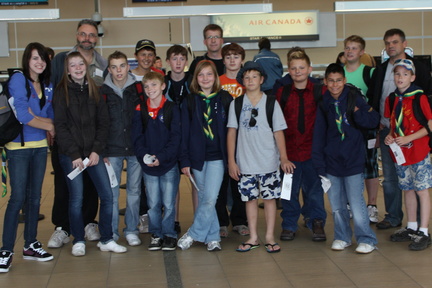 Group in airport